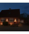 12W DuoLume væglampe - Rektangel, IP65, sort, op/ned, inde / ude, inkl. lyskilde
