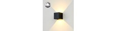 LEDlife CUBIC 6W Dæmpbar væglampe - Sort, firkantet, op/ned, justerbar, inde / ude, IP65, inkl. lyskilde