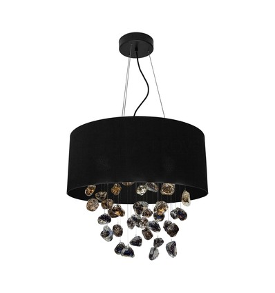 Outlet: EGLO Escuela Pendel Lampe Til 3xE27 i Sort/Glass
