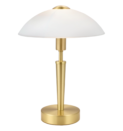 Outlet: EGLO Solo1 Bordlampe Med Touch dæmp E14 i Stål/Messing