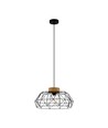 Outlet: EGLO Padstow Pendel Lampe Ø45 Til E27 i Træ/Sort