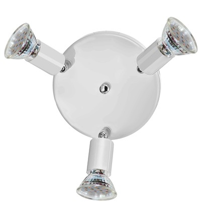 Outlet: EGLO Mini Rundel Ø145 mm Med 3x3W Med GU10 I Hvid