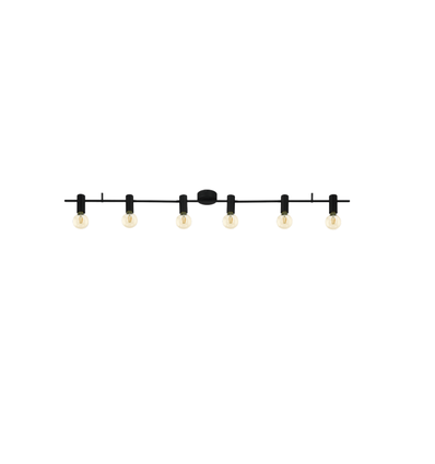 EGLO Passa Rella Loftlampe Til 6xE27 I Sort
