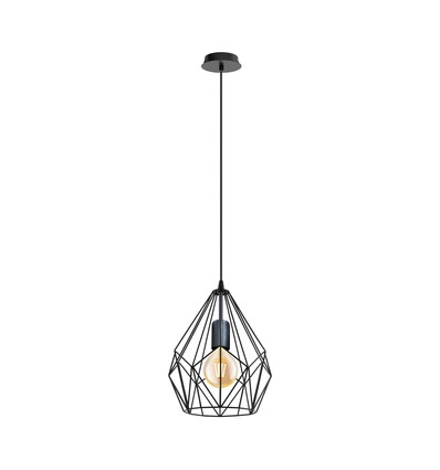 Outlet: EGLO Carlton Gitter Pendel lampe Ø235 Til E27 i Sort
