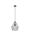 Outlet: EGLO Carlton Gitter Pendel lampe Ø235 Til E27 i Sort
