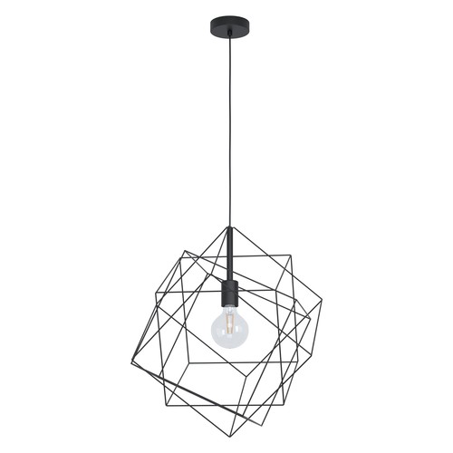 Outlet: EGLO Straiton Pendel Lampe Ø51 Til E27 i Sort