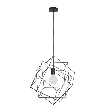 Outlet: EGLO Straiton Pendel Lampe Ø51 Til E27 i Sort