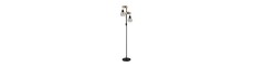 Outlet: EGLO Townshend 5 Gulvlampe Med 2 x E27 Lampeskærm i Sort/Træ