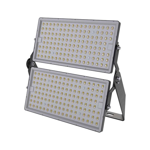 500W Super High Power LED Projektør - 1m Kabel, 4000K, Sort Hus, IP65, 135lm/W.