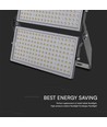 500W LED projektør - Super High Power, 1m kabel, Samsung chip, 4000K, sort hus, IP65, 135lm/W