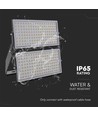 500W LED projektør - Super High Power, 1m kabel, Samsung chip, 4000K, sort hus, IP65, 135lm/W