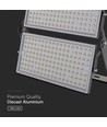 500W LED projektør - Super High Power, 1m kabel, Samsung chip, 4000K, sort hus, IP65, 135lm/W