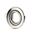 GU10 lampe - rundt, satin nikkel