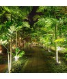 12W LED havelampe - grøn, sort hus