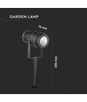 12W LED havelampe - grøn, sort hus