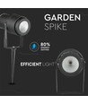 12W LED havelampe - grøn, sort hus