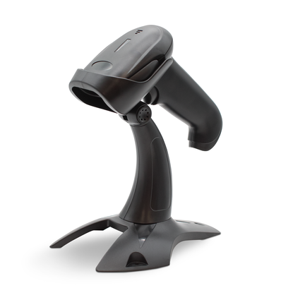 1D og 2D trådløs scanner med holder - 2,4GHz dongle, bluetooth