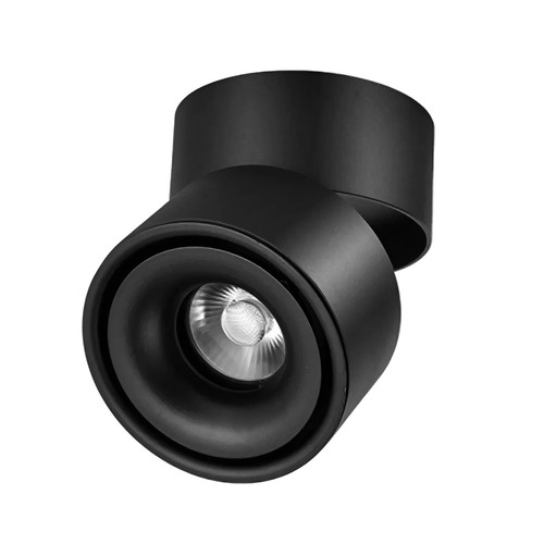 Vero 10W LED påbygningsspot - RA98, dæmpbar, sort