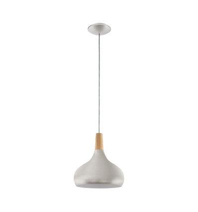 Outlet: EGLO Sabinar Pendel Lampe Ø280 mm I Børstet Stål