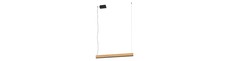 Outlet: EGLO Termini LED Pendel Lampe 31,5W/15,5W L106 i Træ/Sort