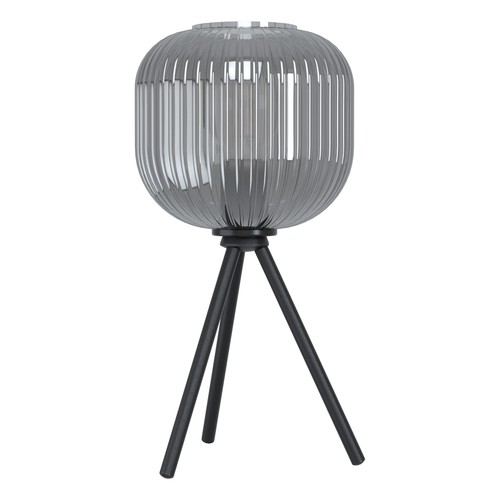 Outlet: EGLO Mantunalle Bordlampe Til E27 i Røget Glas