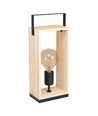 EGLO Famborough Bordlampe til E27 H40 i Sort/Træ