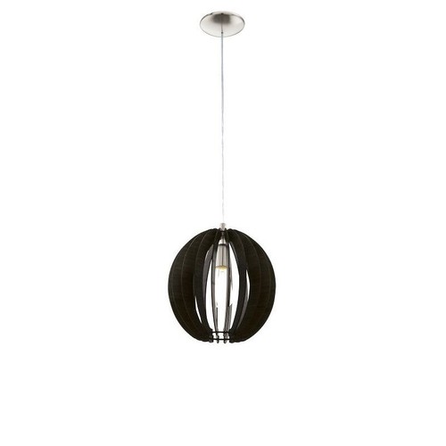EGLO Cossano Pendel lampe Ø300 mm Med E27 i Sort Træ