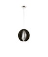 EGLO Cossano Pendel lampe Ø300 mm Med E27 i Sort Træ