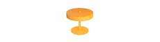 Nemo LN2 Orange bordlampe - Ø20 cm, G9, 230V, uden lyskilde