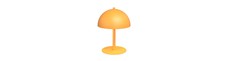 Mogu LN2 Orange bordlampe - Ø18 cm, G9, 230V, uden lyskilde