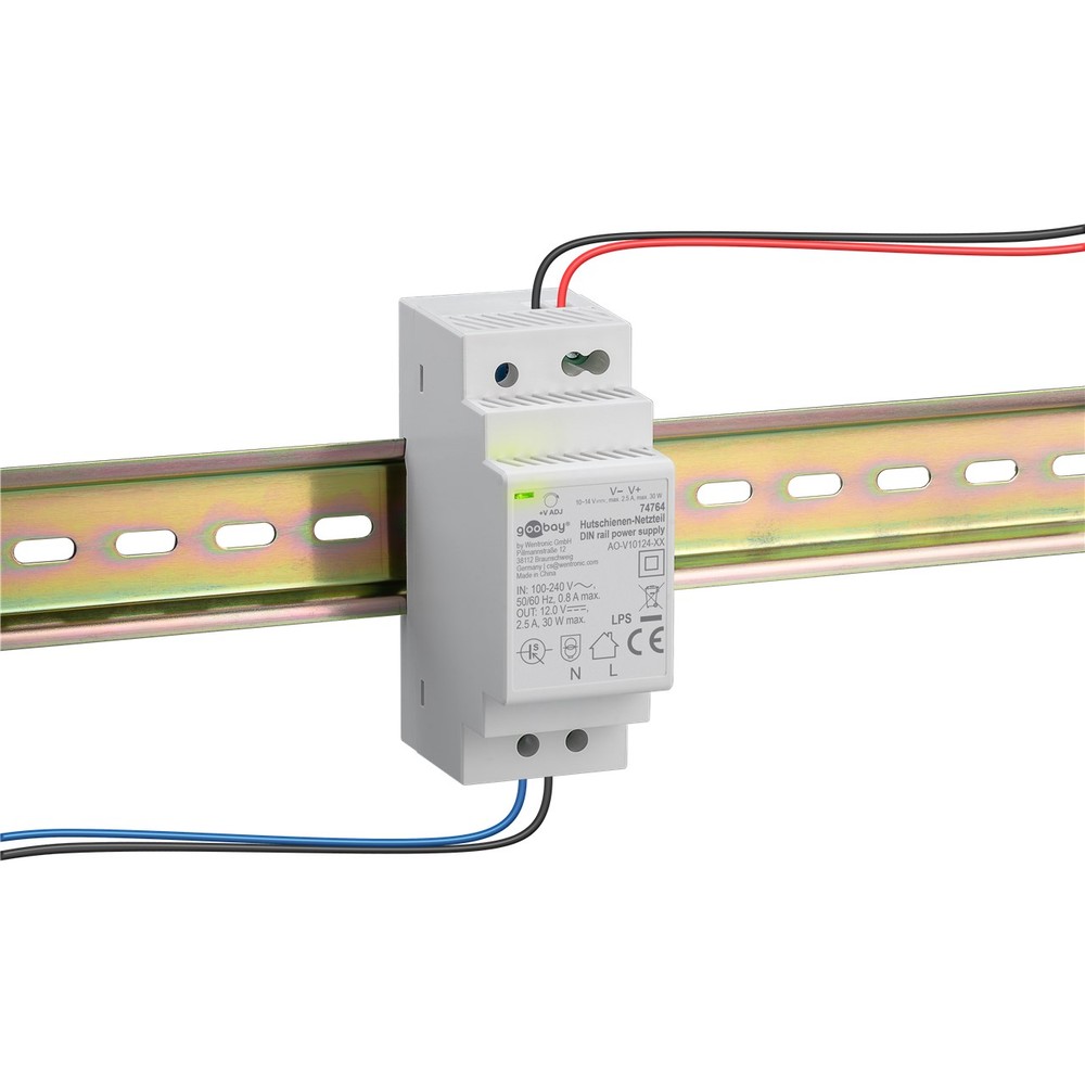DIN Rail Power Supply 12 V (DC), 2.5 A, 30 W - sui
