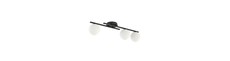 Kairo 3 Sort/Opal loftslampe - Ø14 cm, E14, 230V, uden lyskilde
