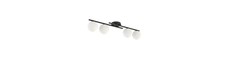 Kairo 4 Sort/Opal loftslampe - Ø14 cm, E14, 230V, uden lyskilde