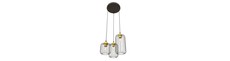 Vander 3PREM Sort/Guld pendellampe - Ø16 cm, E27, 230V, uden lyskilde