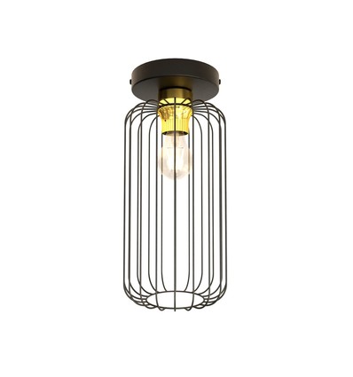 Barn 1 Sort/Guld loftslampe - Ø16 cm, E27, 230V, uden lyskilde