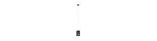 Tank 1 Sort pendellampe - Ø10 cm, E27, 230V, uden lyskilde