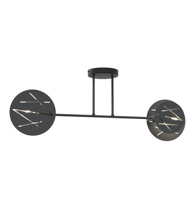 Frick 2 Sort loftslampe - Ø20 cm, E27, 230V, uden lyskilde