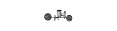Frick 4 Sort loftslampe - Ø20 cm, E27, 230V, uden lyskilde
