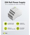 54W / 12V DC DIN skinne strømforsyning - 4.5A