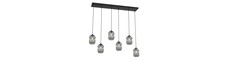 Verdi 6 Sort/Grafit pendellampe - Ø15 cm, E27, 230V, uden lyskilde