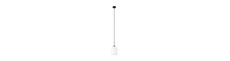Verdi 1 Sort/Opal pendellampe - Ø15 cm, E27, 230V, uden lyskilde