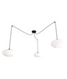 Origo 3 Sort/Opal pendellampe - Ø30 cm, E27, 230V, uden lyskilde