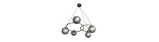 Libra 5 Sort/Grafit pendellampe - Ø15 cm, E14, 230V, uden lyskilde