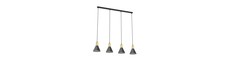 Rosa 4 Sort pendellampe - Ø16 cm, E27, 230V, uden lyskilde