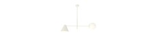 Hermes 2 Hvid lysekrone - Ø15 cm, E14, 230V, uden lyskilde