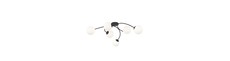 Vibra 6 Sort/Opal loftslampe - Ø15 cm, E14, 230V, uden lyskilde