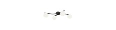 Opus 4 Sort/Opal loftslampe - Ø15 cm, E14, 230V, uden lyskilde