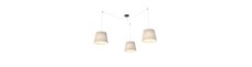 Ascot 3 Beige pendellampe - Ø38 cm, E27, 230V, uden lyskilde