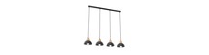 Seco 4 Sort loftslampe - Ø18 cm, E27, 230V, uden lyskilde