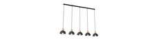 Seco 5 Sort loftslampe - Ø18 cm, E27, 230V, uden lyskilde